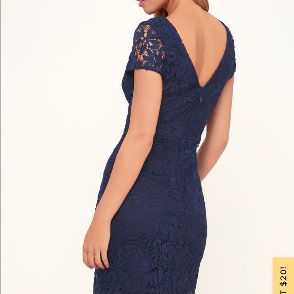 SOLD Lulus Right Sheer Right Now Lace Bodycon - Picture 2 of 10